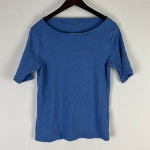 Tommy Hilfiger Blue T-Shirt Size Large